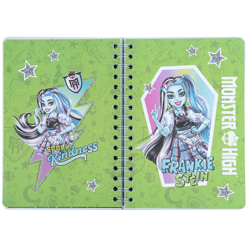 Щоденник на спіралі Kite Monster High MH25-438, тверда обкладинка. Фото 7