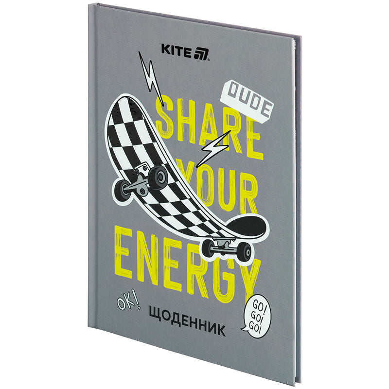 Щоденник шкільний Kite Energy K25-262-5, тверда обкладинка. Фото 2