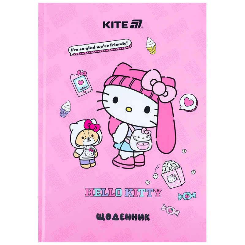Щоденник шкільний Kite Hello Kitty HK25-262-2, тверда обкладинка