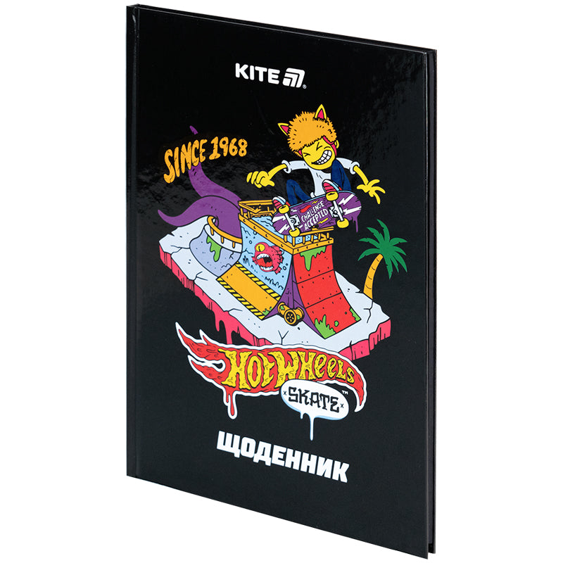 Щоденник шкільний Kite Hot Wheels HW25-262-2, тверда обкладинка. Фото 2