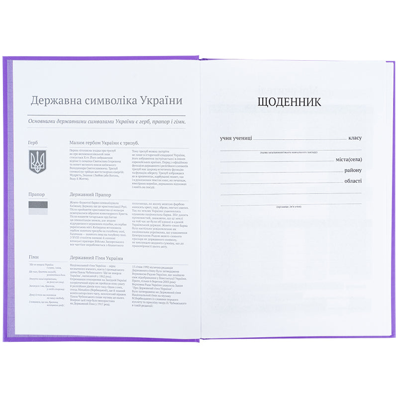 Щоденник шкільний Kite K25-262-12, тверда обкладинка, фіолетовий. Фото 4