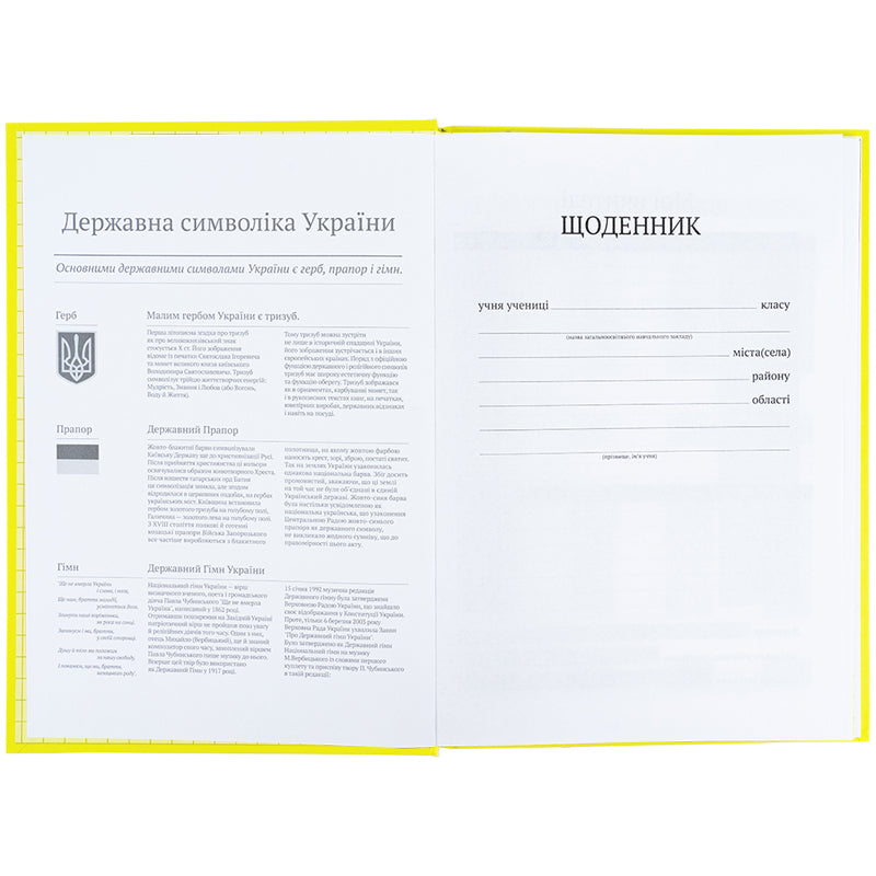 Щоденник шкільний Kite K25-262-13, тверда обкладинка, жовтий. Фото 4
