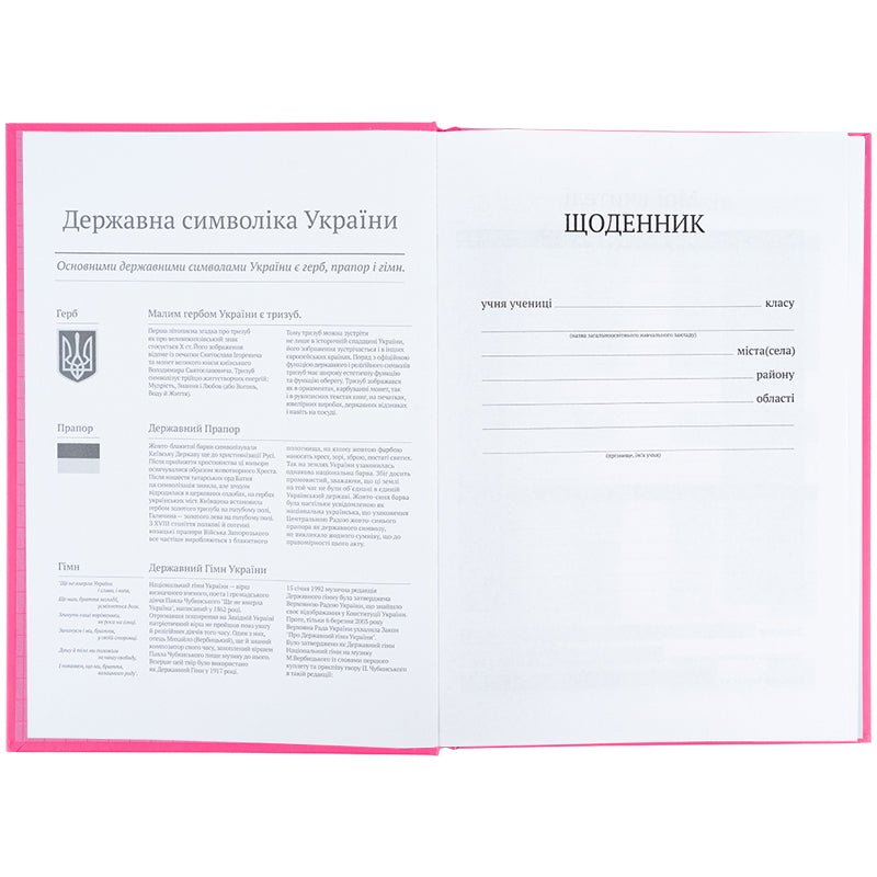 Щоденник шкільний Kite K25-262-14, тверда обкладинка, рожевий. Фото 4