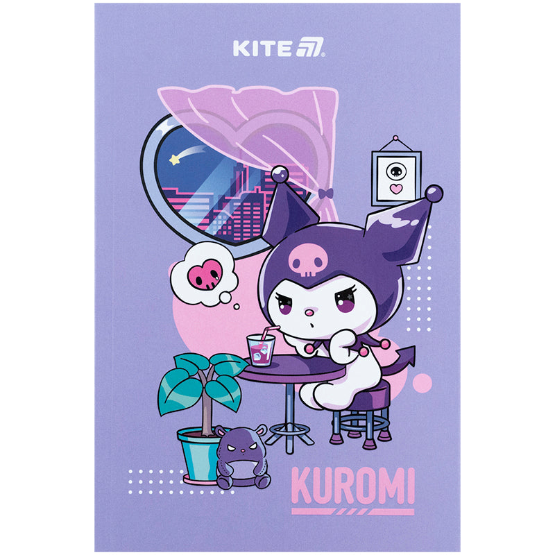 Блокнот Kite Kuromi HK25-193, термобіндер, А5, 64 аркуші, нелінований