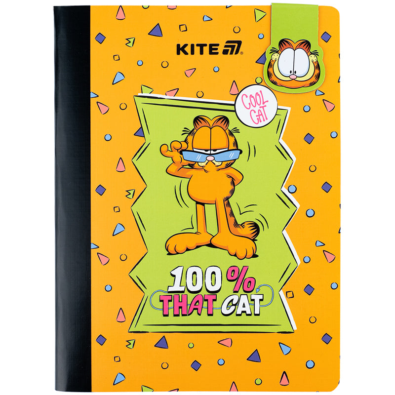 Блокнот з магнітною закладкою Kite Garfield GF25-192, А5, 60 аркушів, клітинка