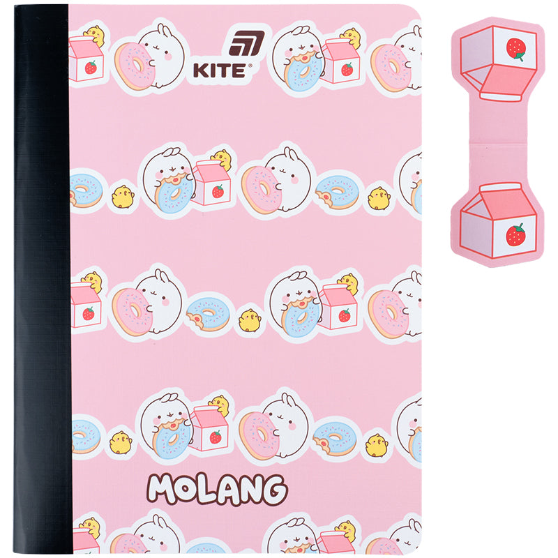 Блокнот з магнітною закладкою Kite Molang ML25-192, А5, 60 аркушів, клітинка. Фото 2