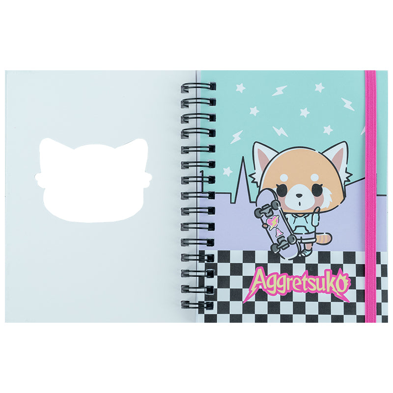 Блокнот на спіралі Kite Aggretsuko AR25-229, А6, 80 аркушів, клітинка. Фото 2