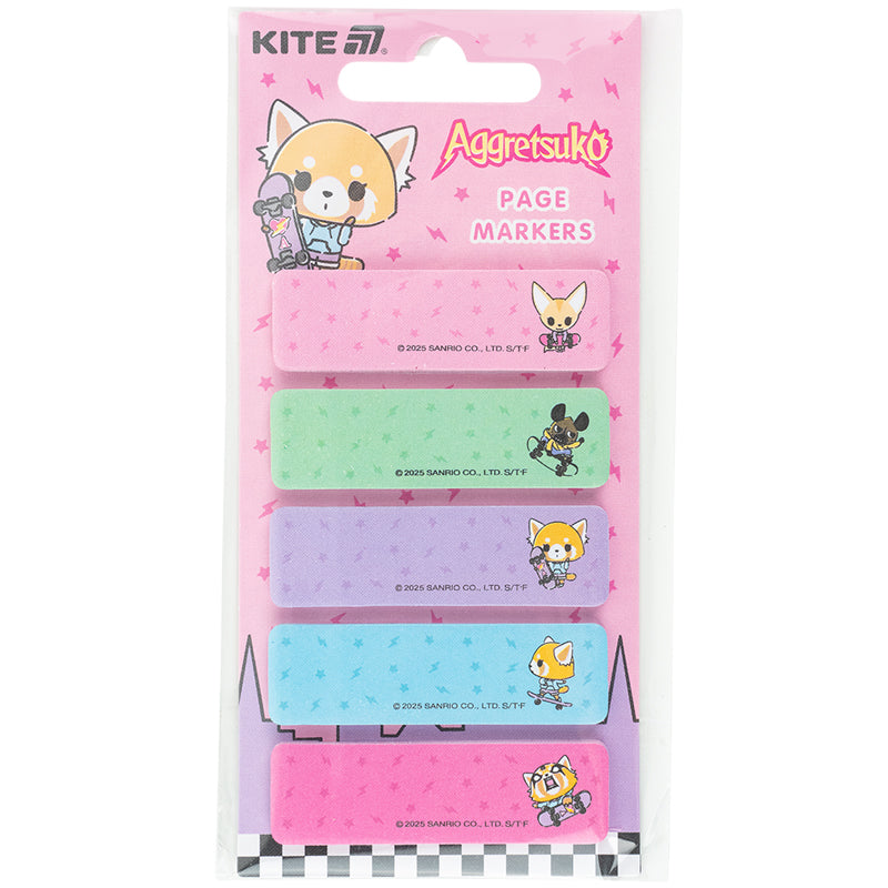 Закладка паперова з малюнком Kite Aggretsuko AR25-480, 100 шт, 5х15х50 мм, прямокутна. Фото 2