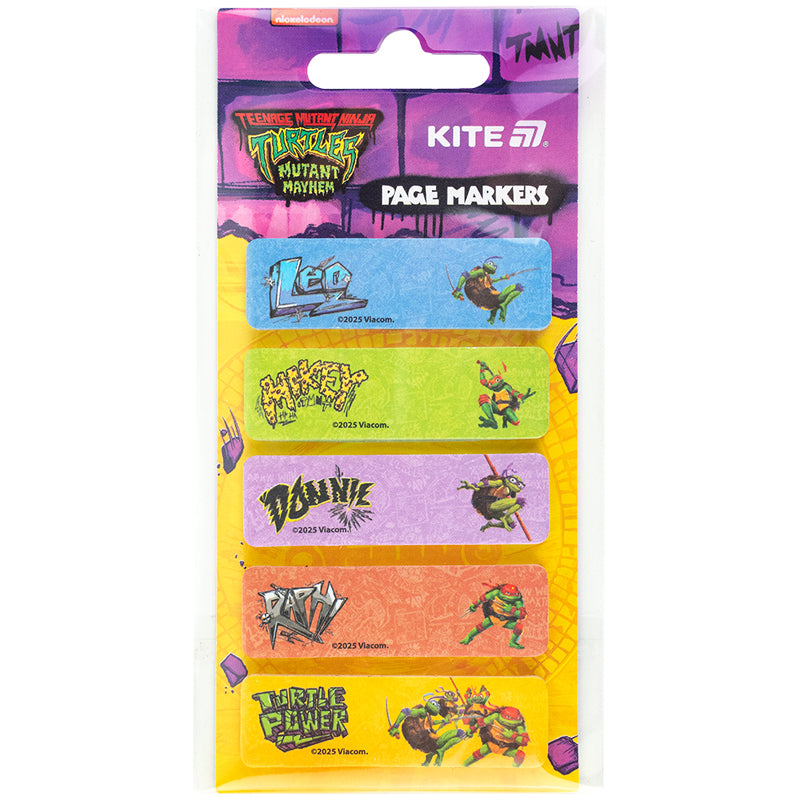 Закладка паперова з малюнком Kite Ninja Turtles NT25-480, 100 шт, 5х15х50 мм, прямокутна. Фото 2
