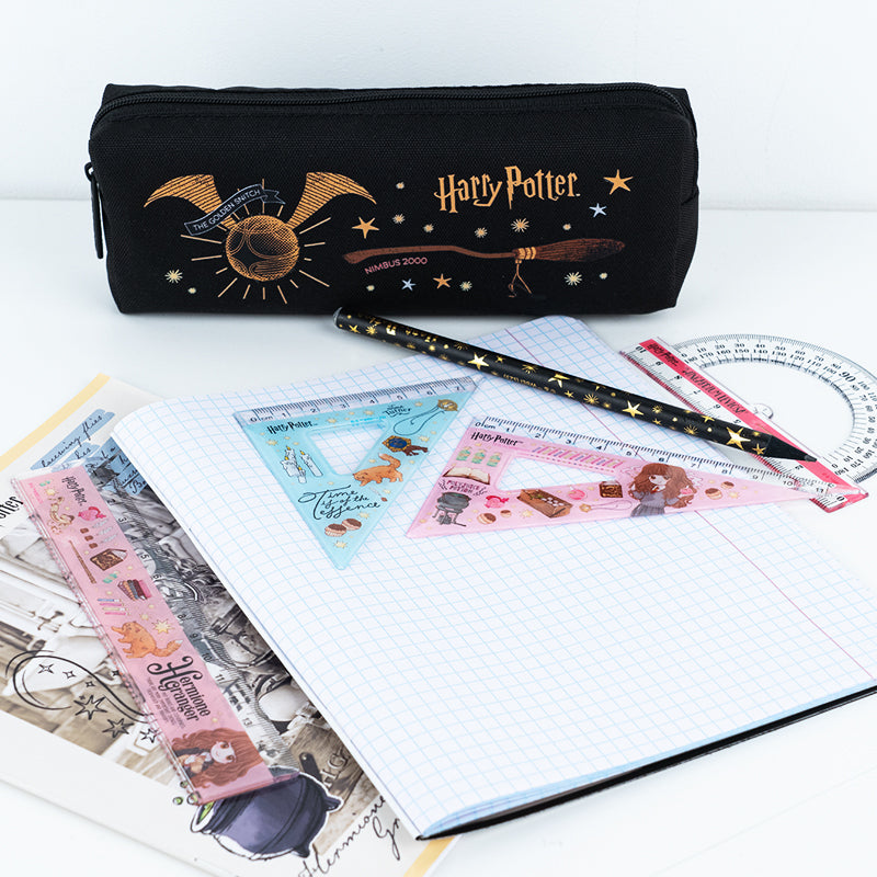 Набір: лінійка 15 см, 2 косинця, транспортир Kite Harry Potter HP25-282. Фото 3