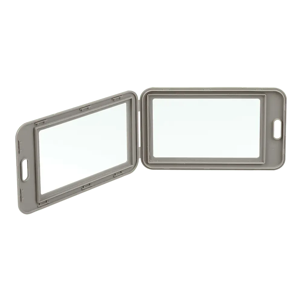 Бейдж Buromax вертикальний, 69х111мм, PP+PVC, сірий BM.5414-09. Фото 2