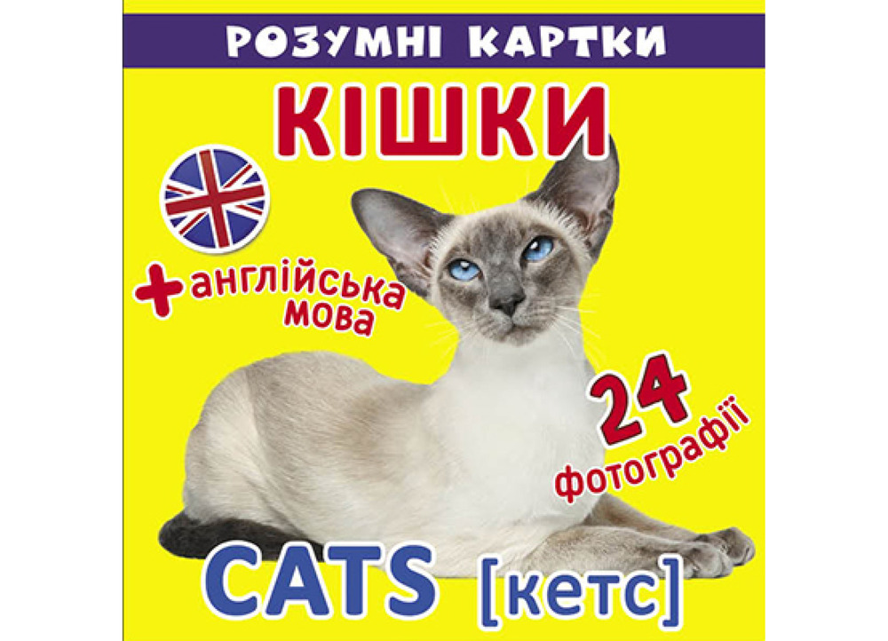 Розумні картки. Кішки. 12 карток