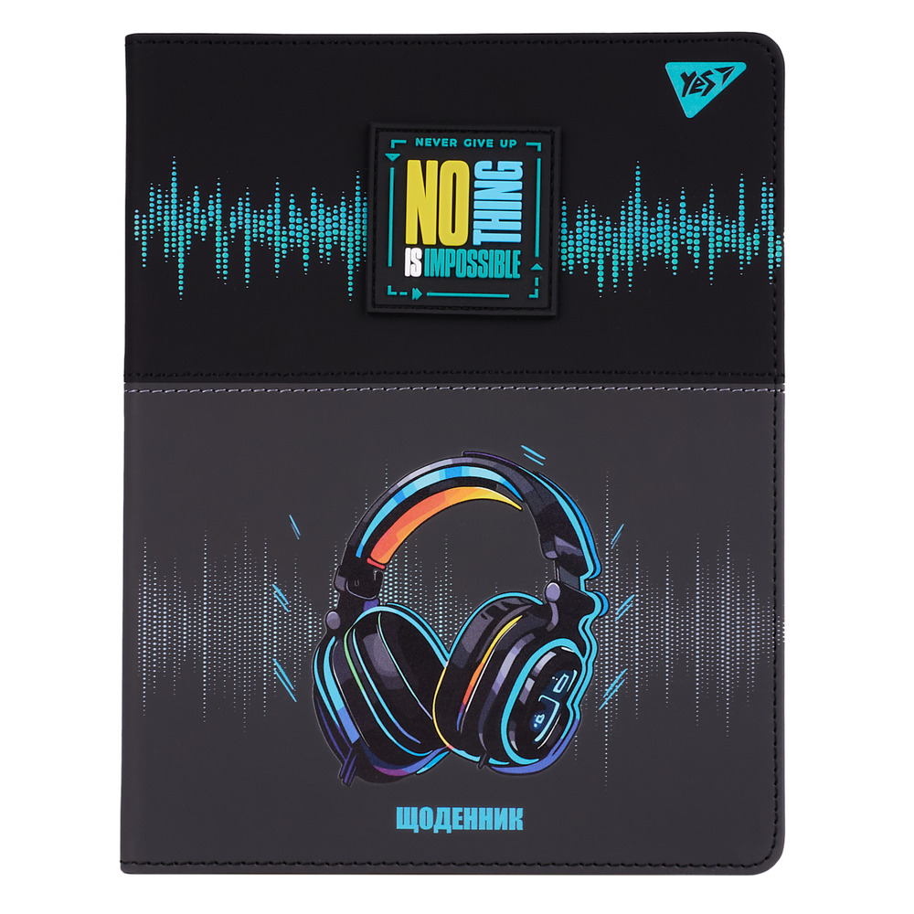Щоденник шкільний YES PU інтегральний Headphones А5 40 аркушів 911620