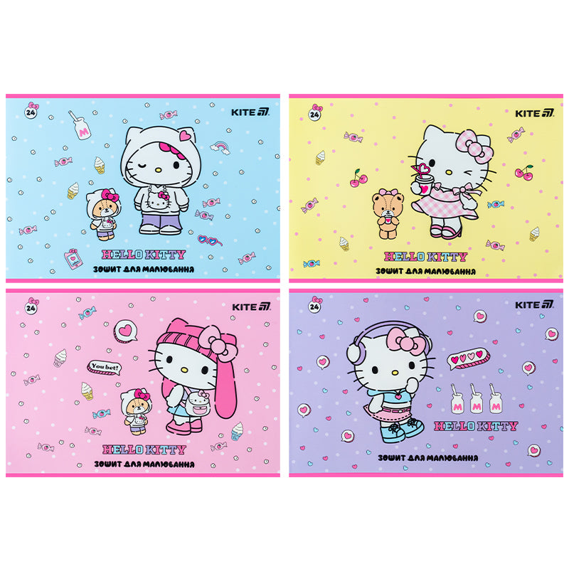 Альбом для малювання Kite Hello Kitty HK25-242-1, 24 аркуші