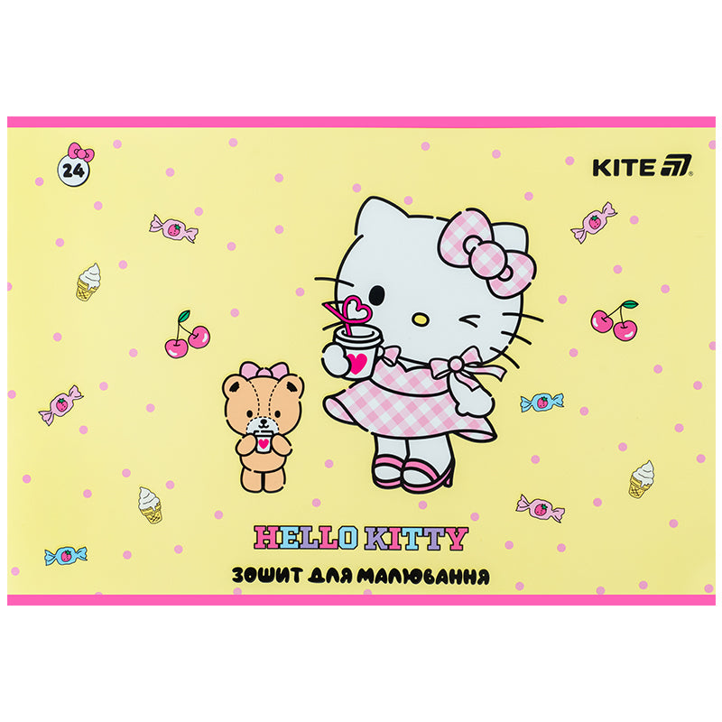 Альбом для малювання Kite Hello Kitty HK25-242-1, 24 аркуші. Фото 5