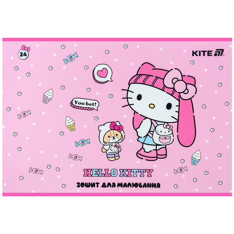 Альбом для малювання Kite Hello Kitty HK25-242-1, 24 аркуші. Фото 7
