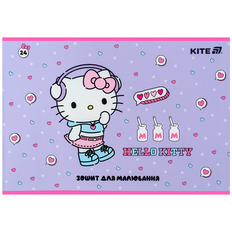 Альбом для малювання Kite Hello Kitty HK25-242-1, 24 аркуші. Фото 9