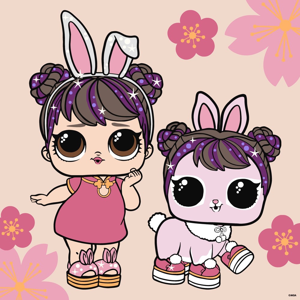 Ideyka Картина за номерами для дітей. L.O.L. Surprise! Chinese New Year Doll & Pet 40х40 см
