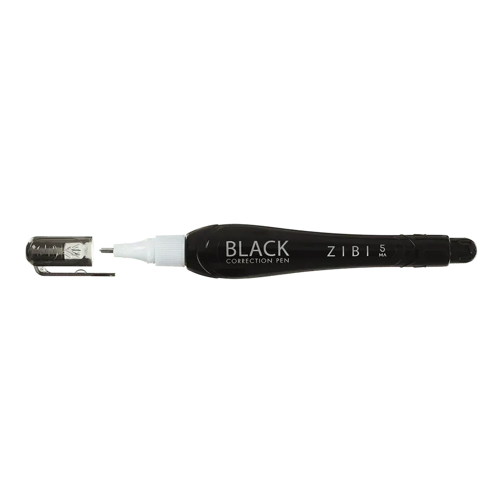 Коректор-ручка 5 мл ZiBi Black спиртова основа ZB.2903 (24 шт). Фото 3