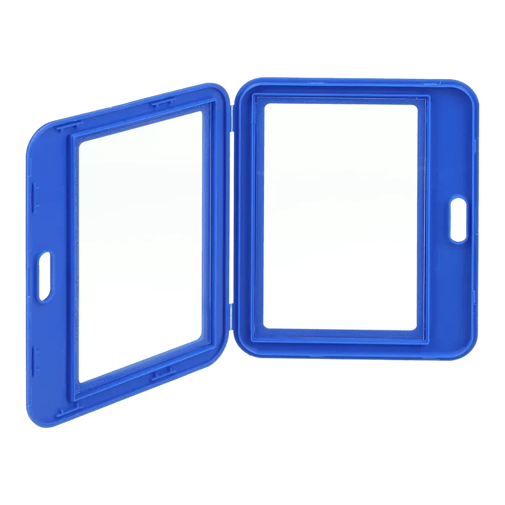 Бейдж Buromax горизонтальний, 101х80 мм, PP+PVC, синій BM.5415-02. Фото 2