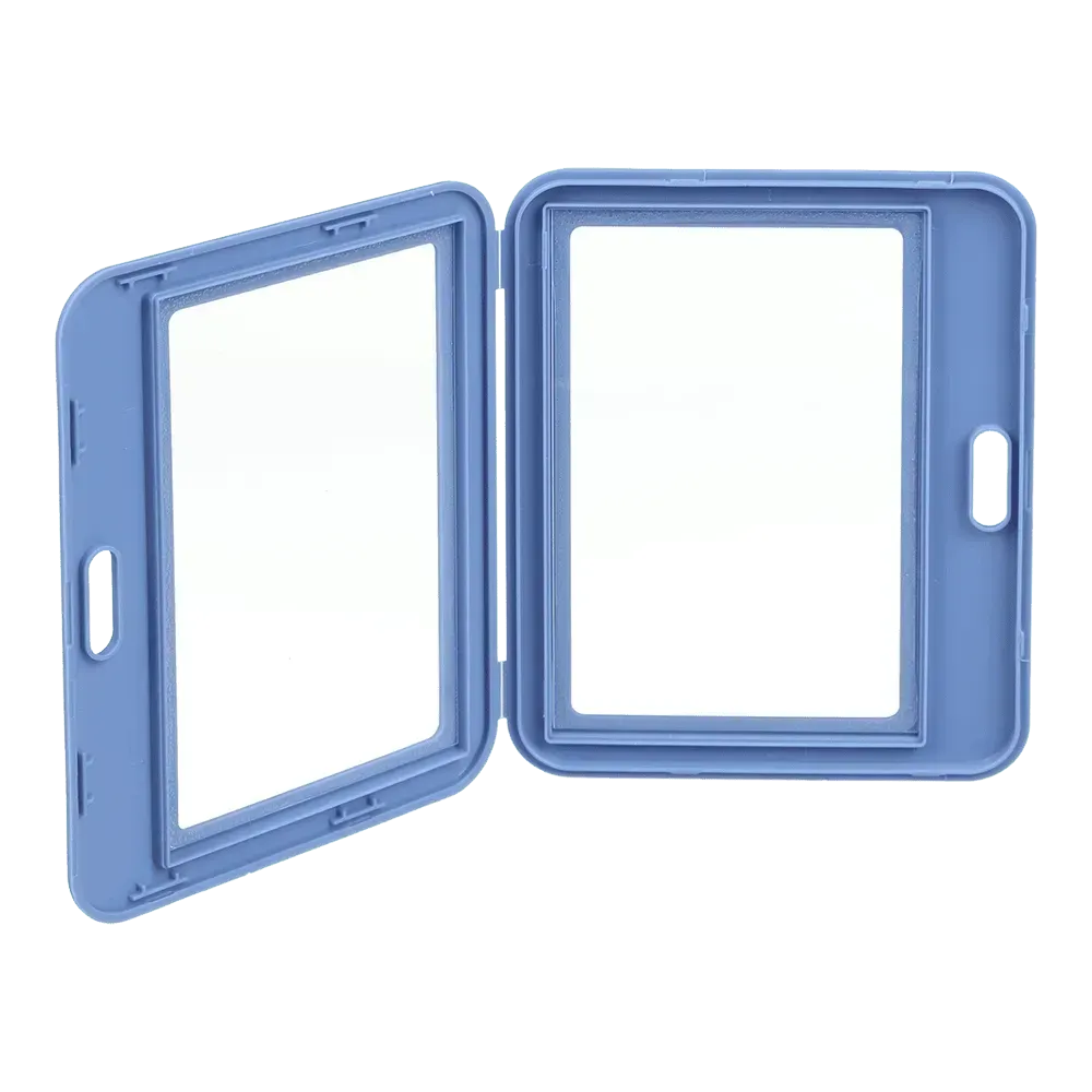 Бейдж Buromax горизонтальний, 101х80 мм, PP+PVC, синьо-сірий BM.5415-95. Фото 2