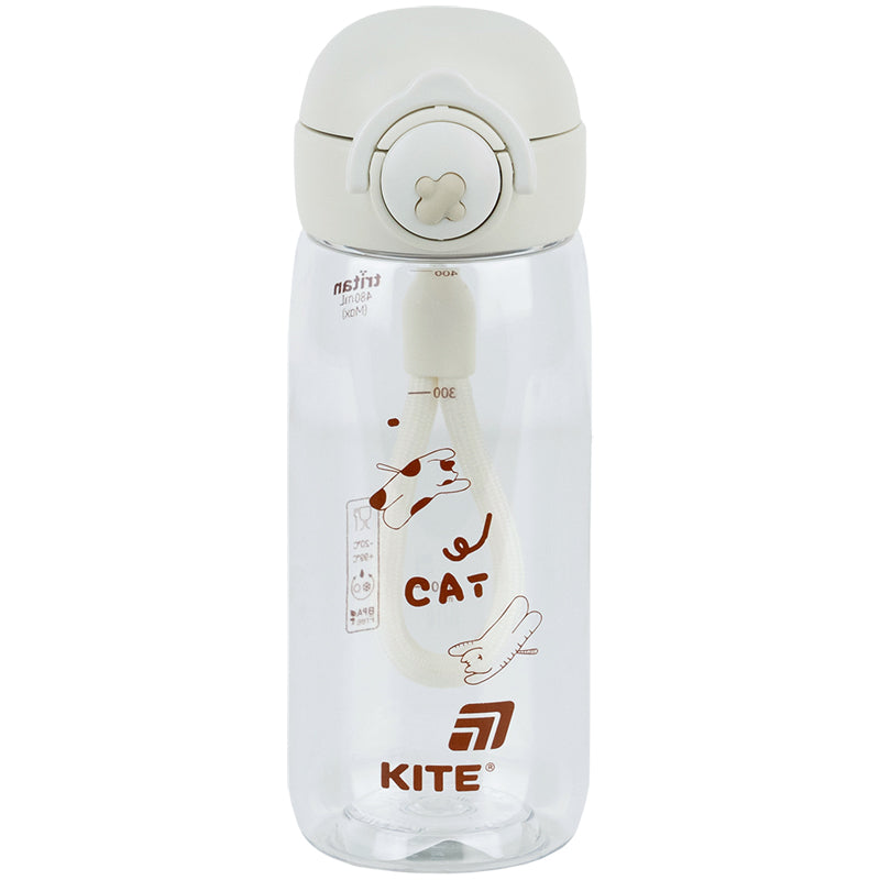 Пляшечка для води Kite K25-1236-1, 480 мл, біла