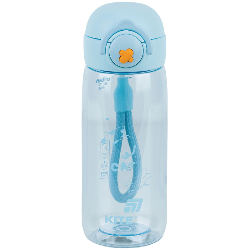 Пляшечка для води Kite K25-1236-2, 480 мл, блакитна
