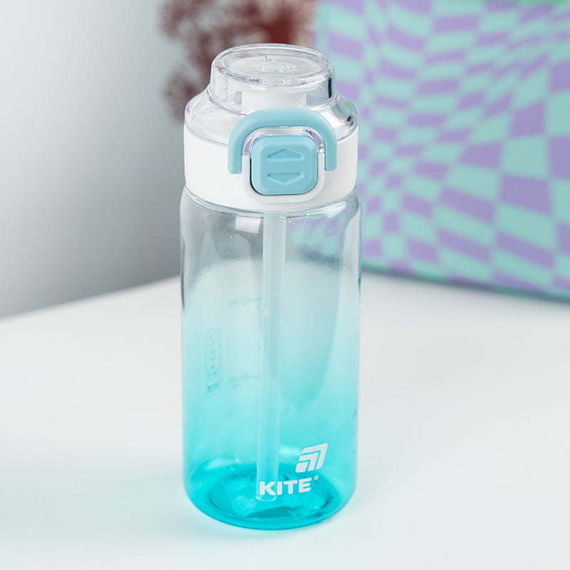 Пляшечка для води Kite K25-1212-2, 600 мл, блакитна. Фото 6