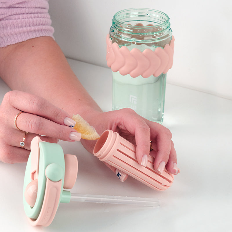 Стакан для води Kite K25-1230-3, 700 мл, м'ятно-рожевий. Фото 6
