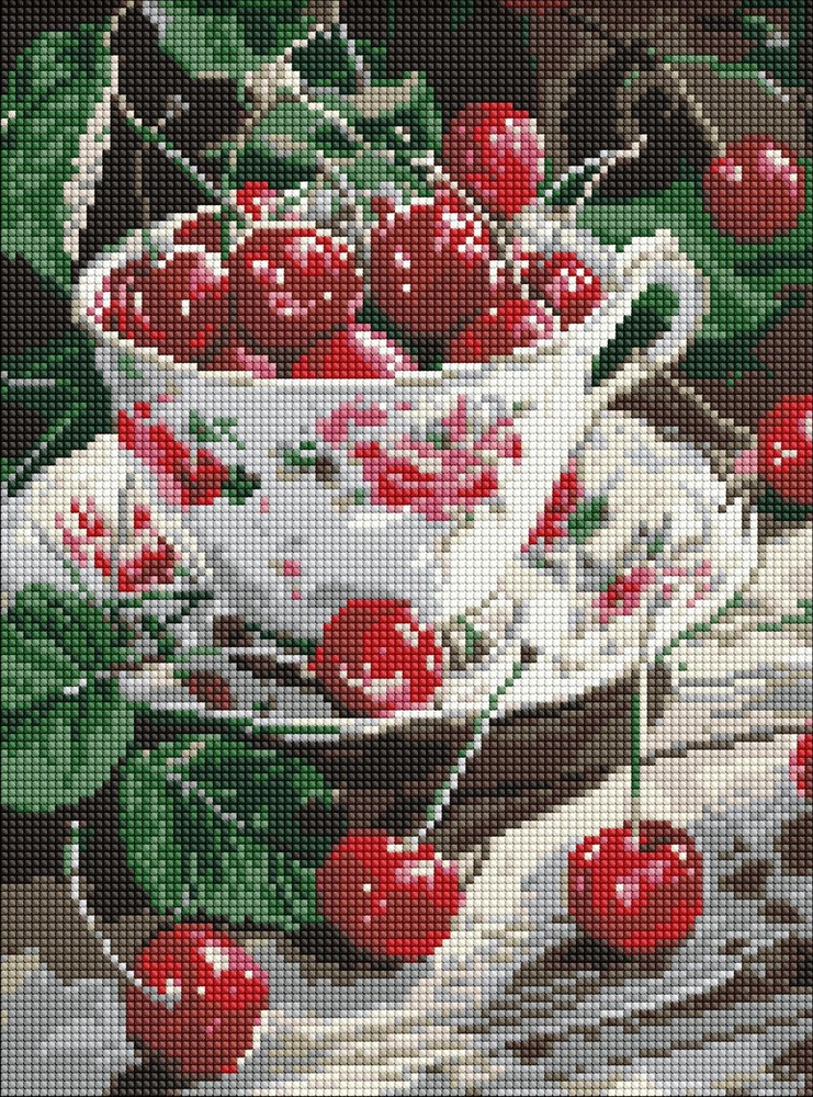 Ideyka Алмазна мозаїка "Вишнева насолода" 30x40см