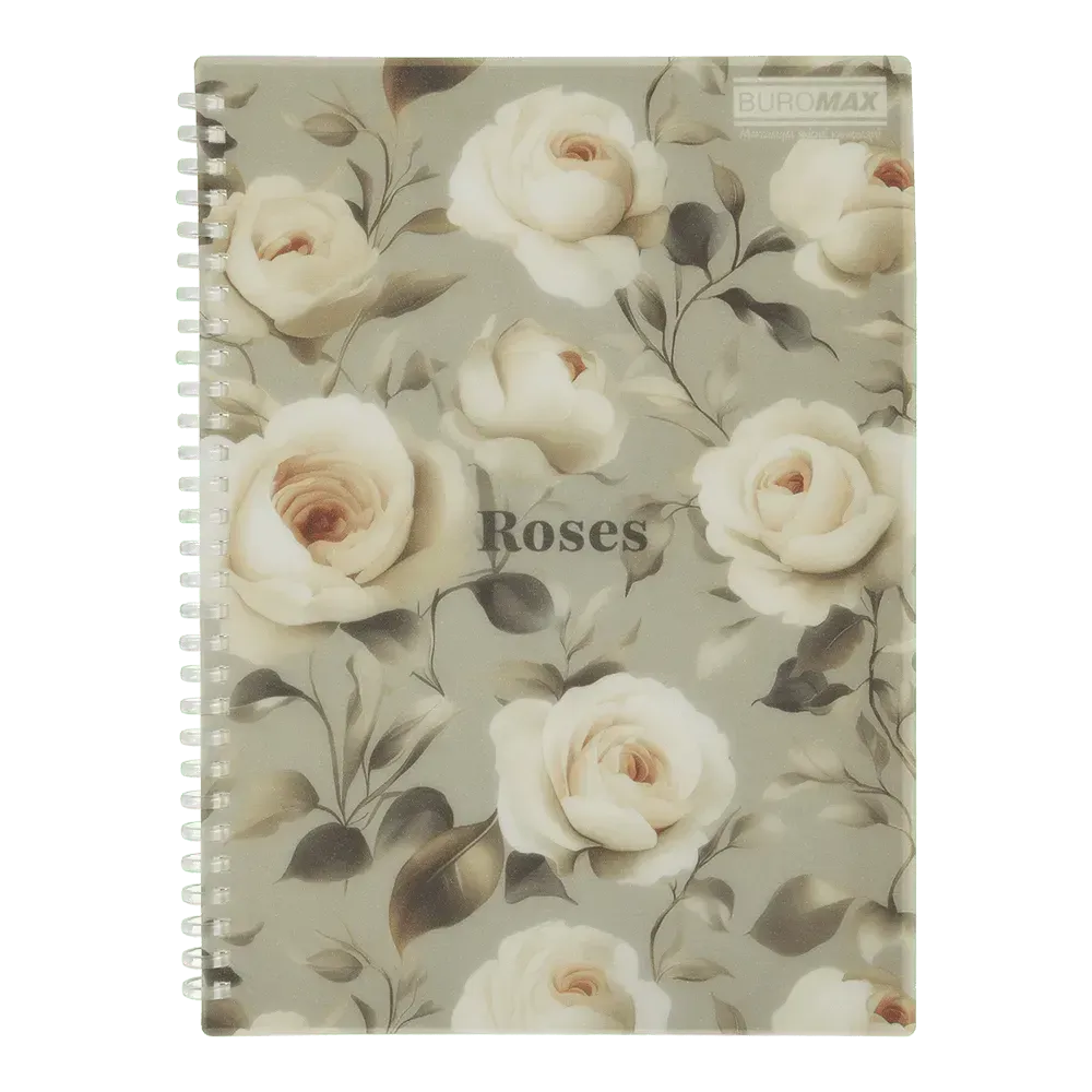 Зошит для записів Buromax Arabeski Roses B5 80 аркушів у клітинку BM.2586-20