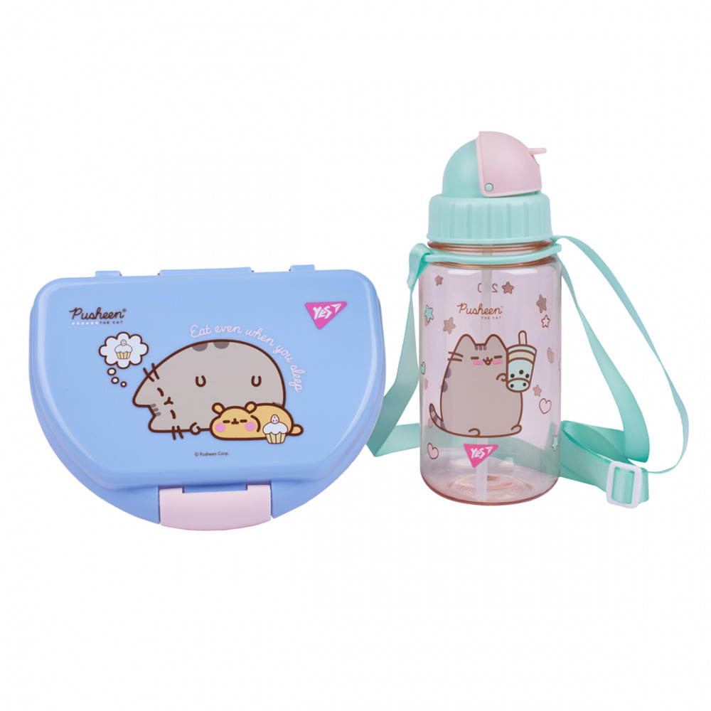Набір контейнер і пляшка Yes Pusheen 2 предмети 450145. Фото 2