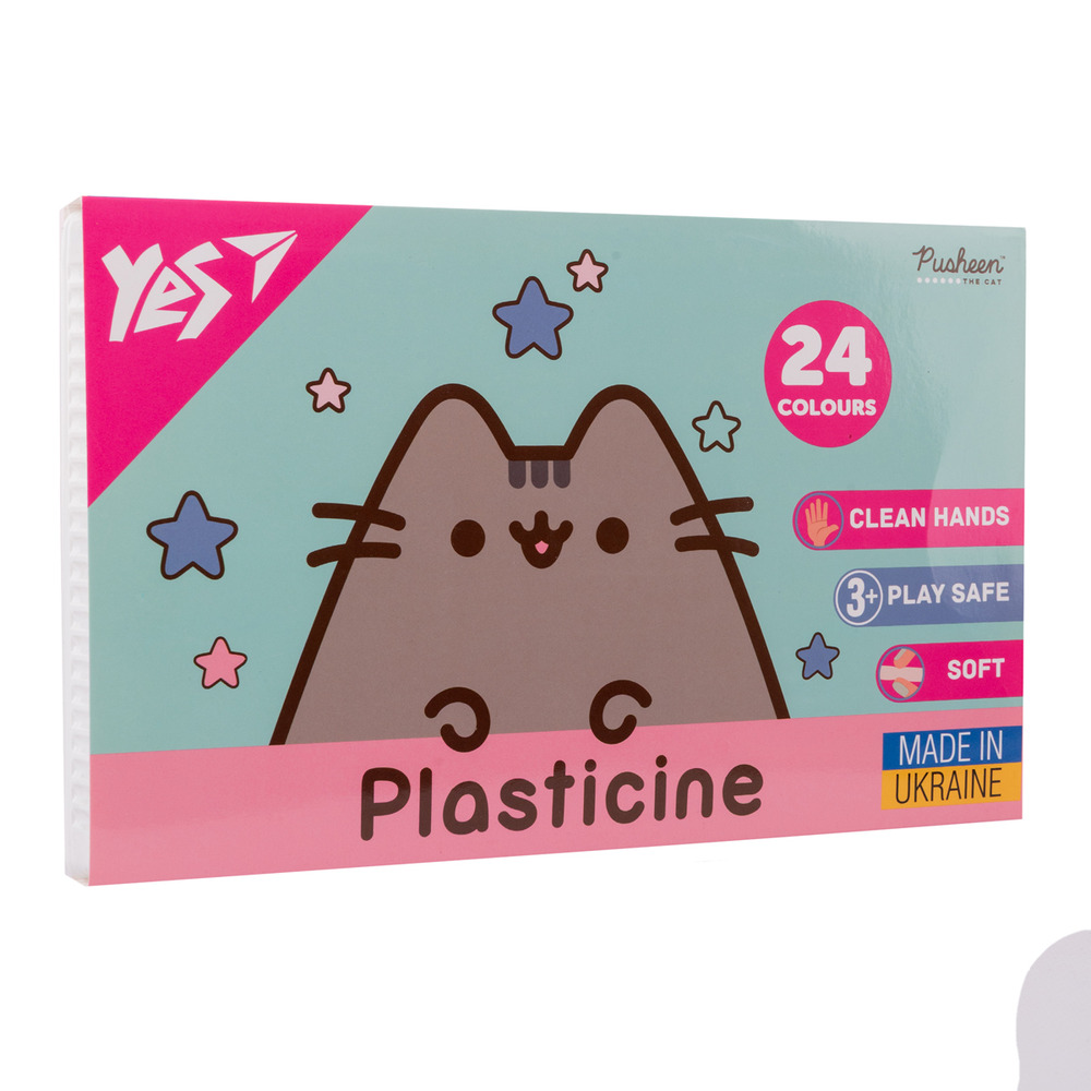 Пластилін Yes Pusheen 24 кольори 480 г 540685