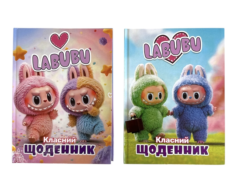 Щоденник шкільний Polly Labubu, тверда обкладинка, мікс дизайнів 00-00035640