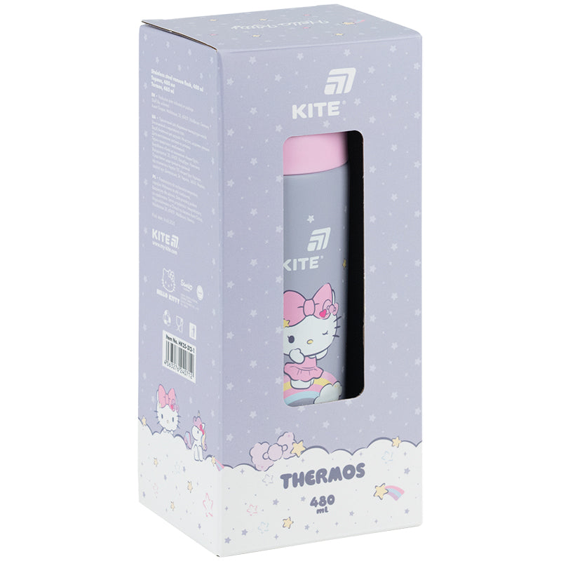Термос Kite Hello Kitty HK25-312-1, 480 мл, сірий. Фото 5