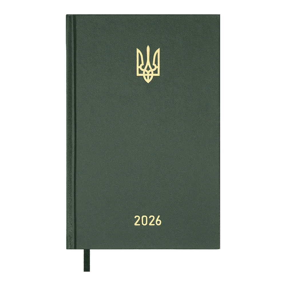 Щоденник датований Buromax Airy A5 з бумвінілу 320 сторінок зелений BM.21165-04