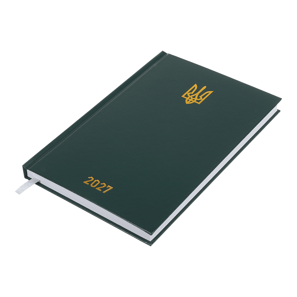 Щоденник датований Buromax Airy 2027р A5 з бумвінілу 320 сторінок зелений BM.21165-04. Фото 3