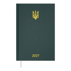 Щоденник датований Buromax Airy 2027р A5 з бумвінілу 320 сторінок зелений BM.21165-04