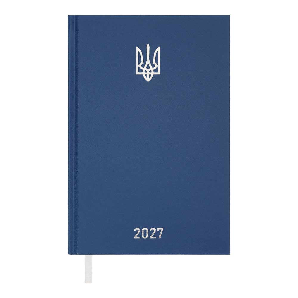 Щоденник датований Buromax Airy 2027р A5 з бумвінілу 320 сторінок синій BM.21165-02