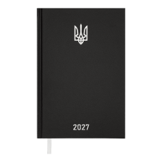 Щоденник датований Buromax Airy 2027р A5 з бумвінілу 320 сторінок чорний BM.21165-01