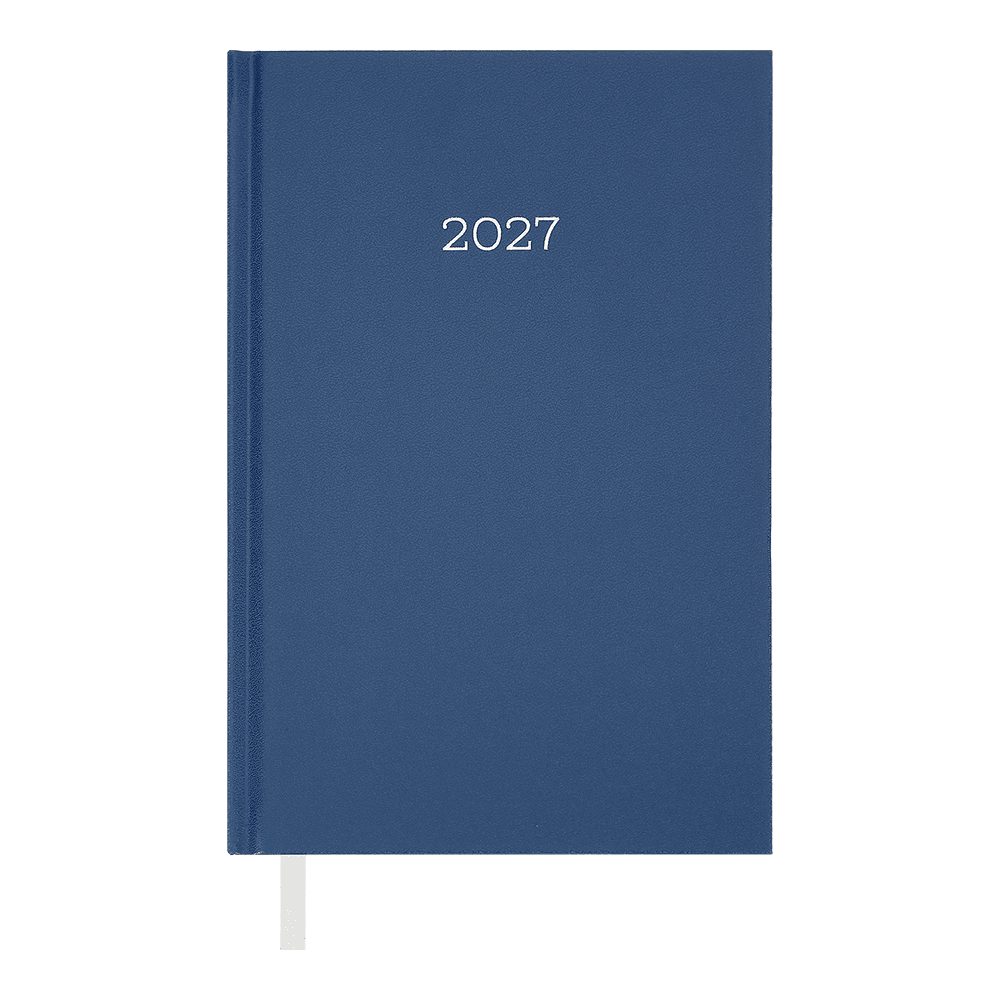 Щоденник датований Buromax Simple 2027р A5 з бумвінілу 320 сторінок синій BM.21166-02