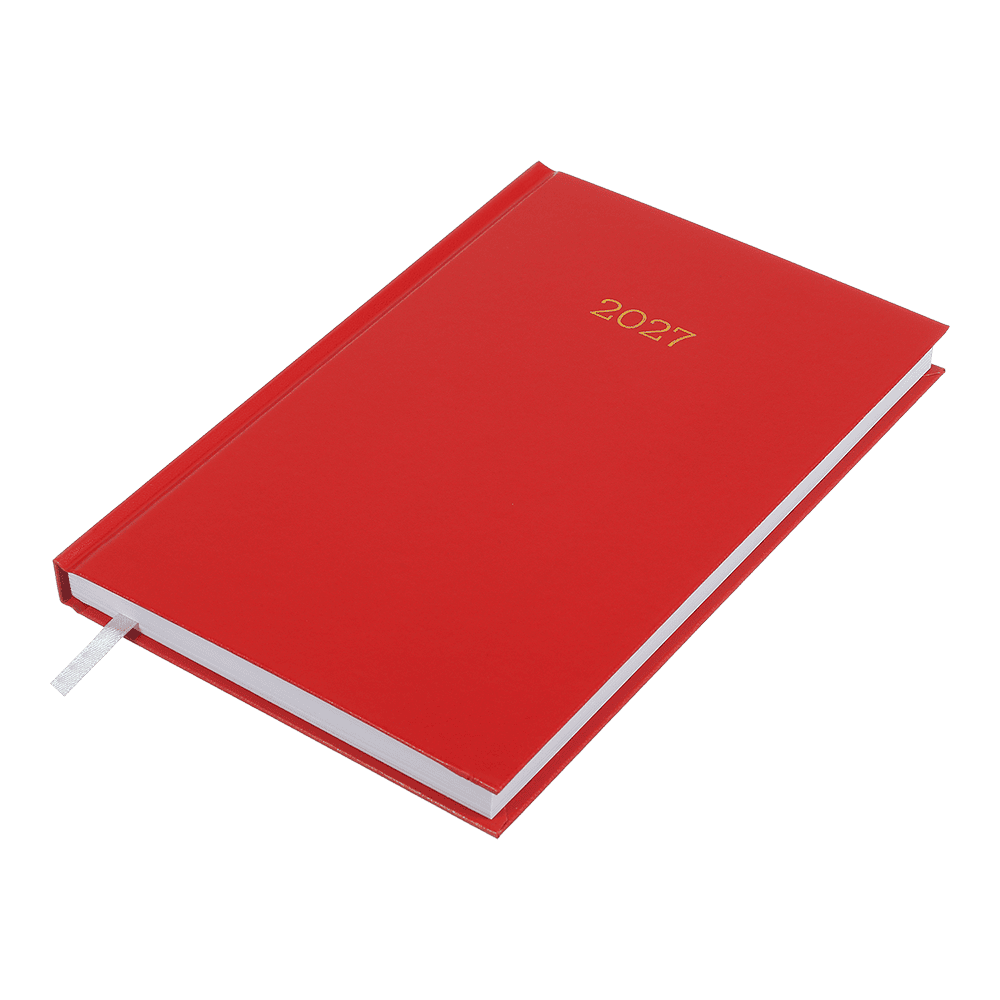 Щоденник датований Buromax Simple 2027р A5 з бумвінілу 320 сторінок червоний BM.21166-05. Фото 3