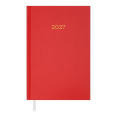 Щоденник датований Buromax Simple 2027р A5 з бумвінілу 320 сторінок червоний BM.21166-05