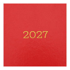 Щоденник датований Buromax Simple 2027р A5 з бумвінілу 320 сторінок червоний BM.21166-05. Фото 4