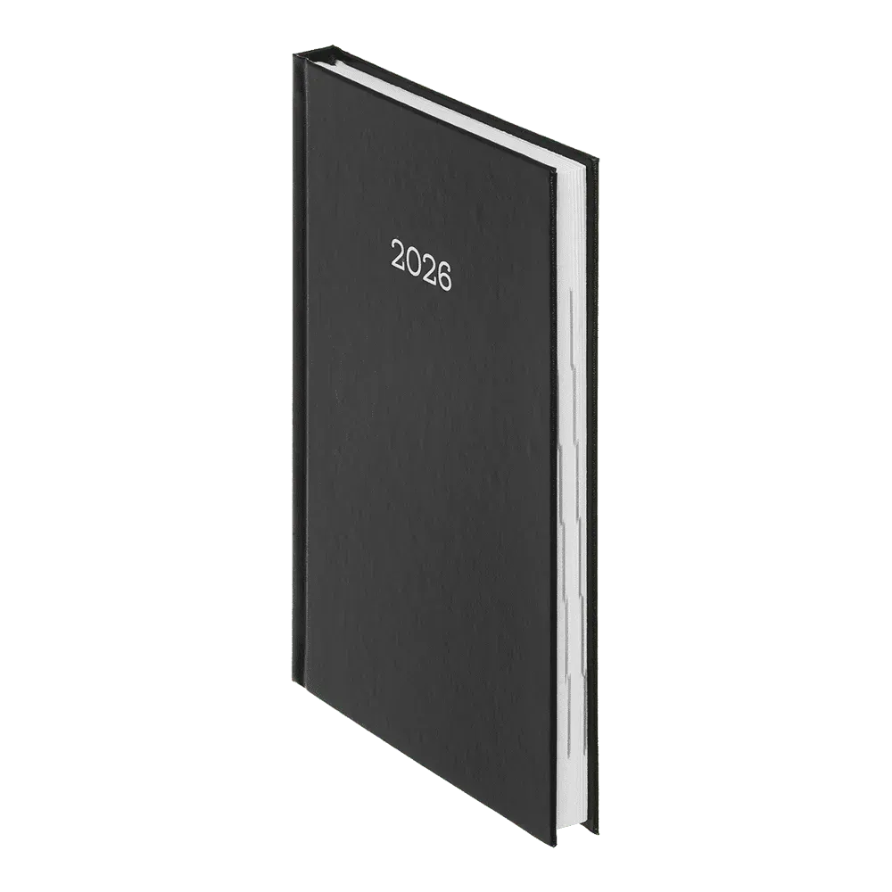 Щоденник датований Buromax Simple A5 з бумвінілу 320 сторінок чорний BM.21166-01. Фото 2