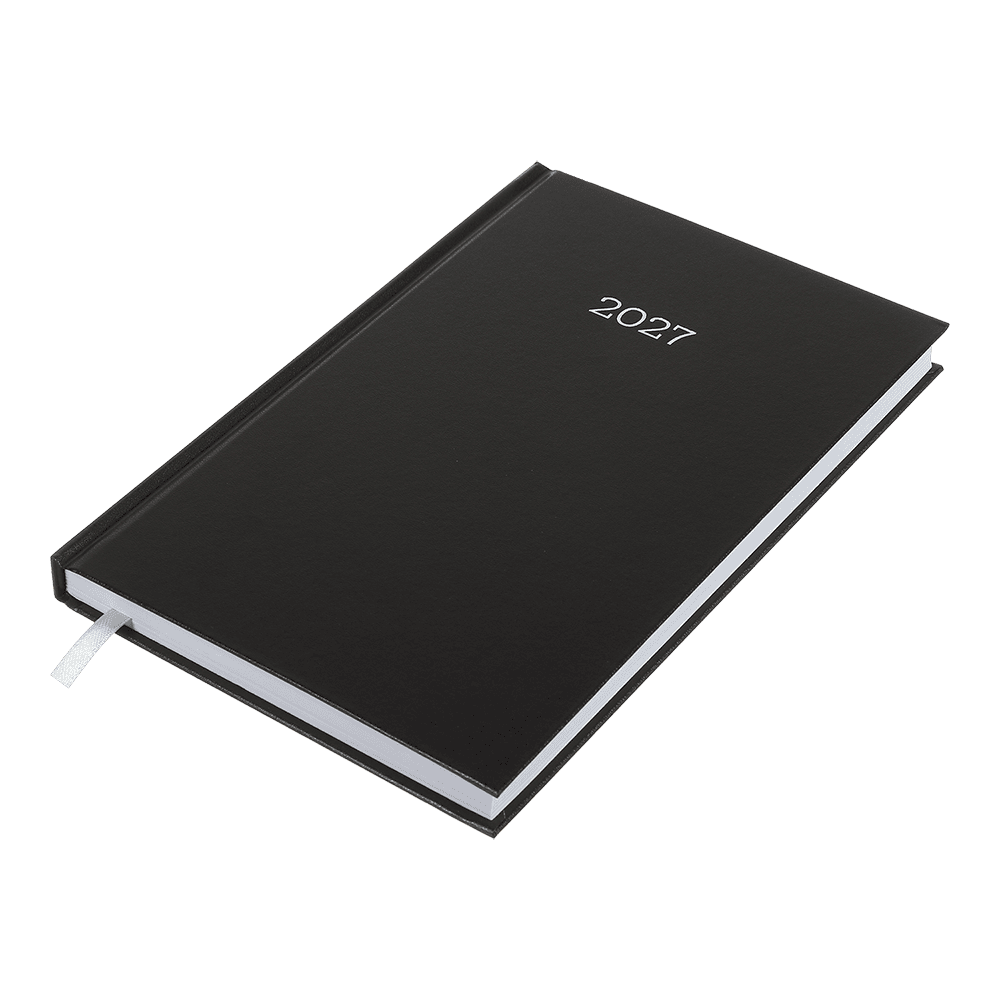 Щоденник датований Buromax Simple 2027р A5 з бумвінілу 320 сторінок чорний BM.21166-01. Фото 3