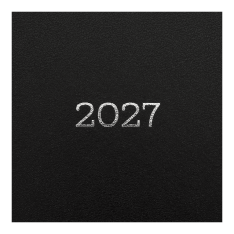 Щоденник датований Buromax Simple 2027р A5 з бумвінілу 320 сторінок чорний BM.21166-01. Фото 4