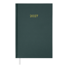 Щоденник датований Buromax Simple 2027р A5 з бумвінілу 320 сторінок зелений BM.21166-04