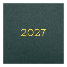 Щоденник датований Buromax Simple 2027р A5 з бумвінілу 320 сторінок зелений BM.21166-04. Фото 4