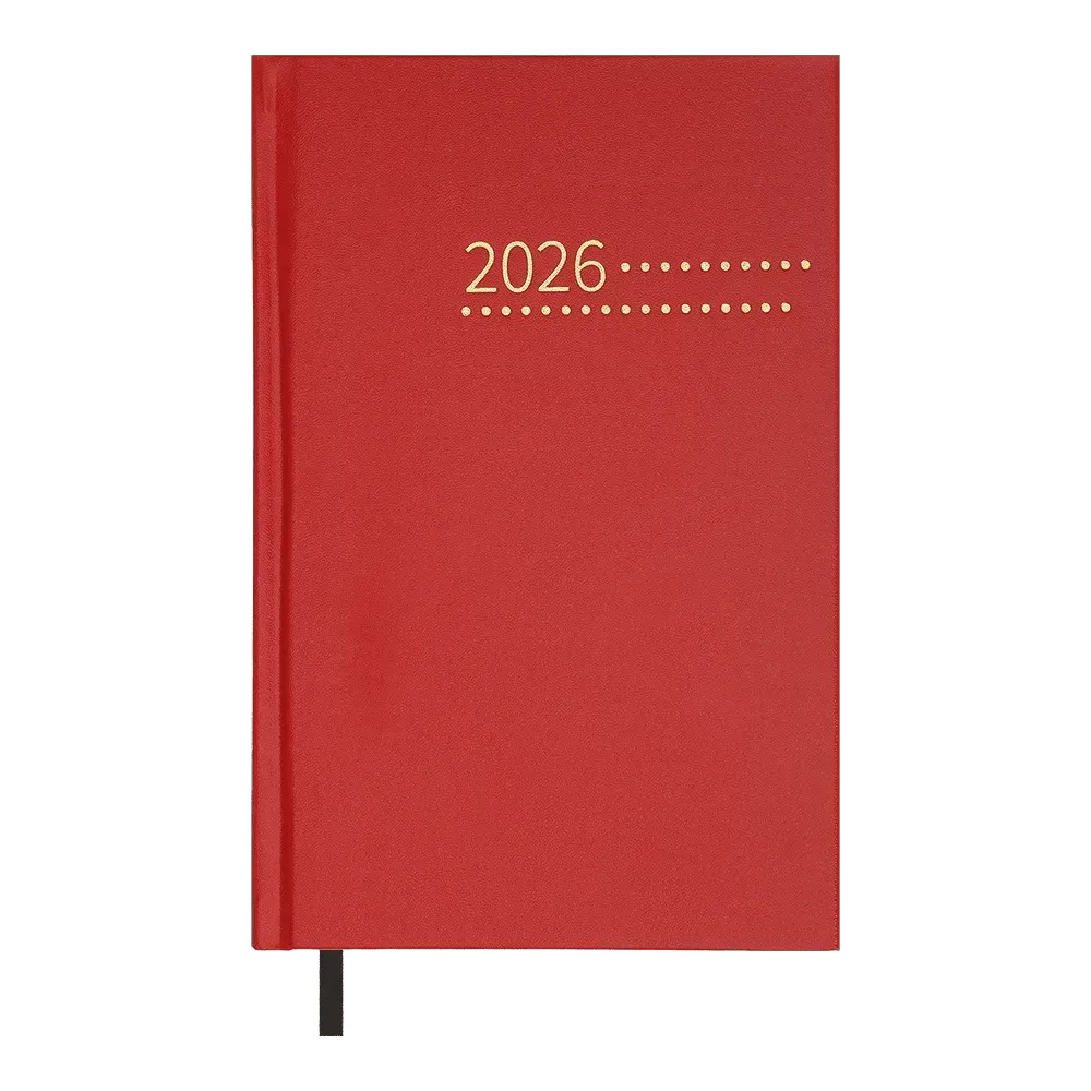 Щоденник датований Buromax Zest A5 з бумвінілу 320 сторінок червоний BM.21167-05